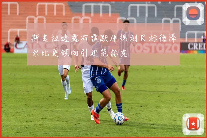 斯基拉透露布雷默非热刺目标德泽尔比更倾向引进范赫克
